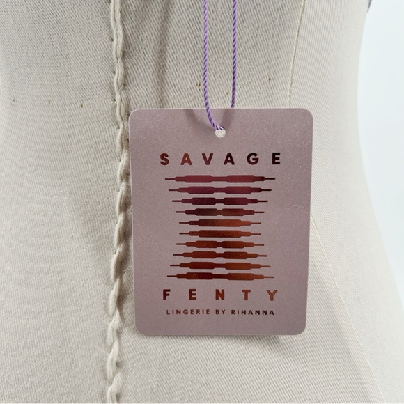 NWT Savage x Fenty Lavender Purple Lace Overlay Underwire Unlined Bra Size 38C - Picture 9 of 14